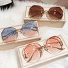 Brand Designer Gradient Fashion Sun Glasses