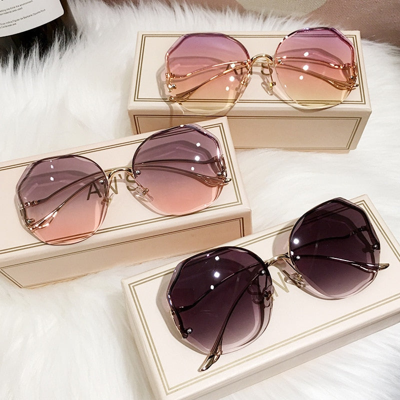 Brand Designer Gradient Fashion Sun Glasses