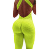 Women  Sports Yoga Set Siamese High Waist Hips Trousers